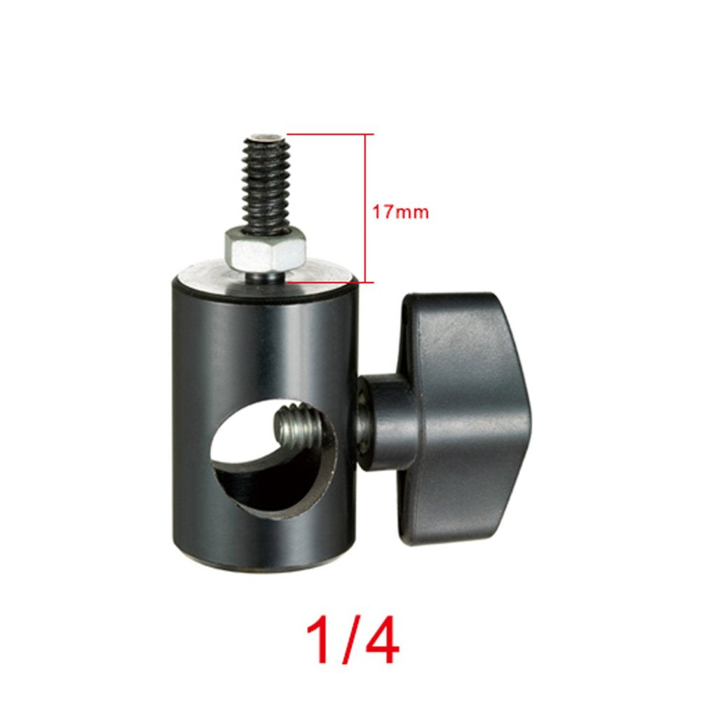 Tripod Light Stand 1/4 Adapter Converter with Screw Knob for LED Light Monitor Flash Light