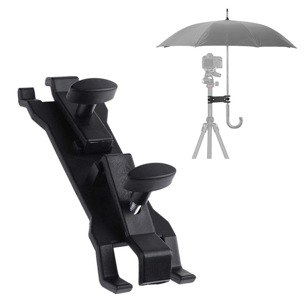 Camera Umbrella Clip Holder Sun-Shading Clamp Bracket Tripod Accessory