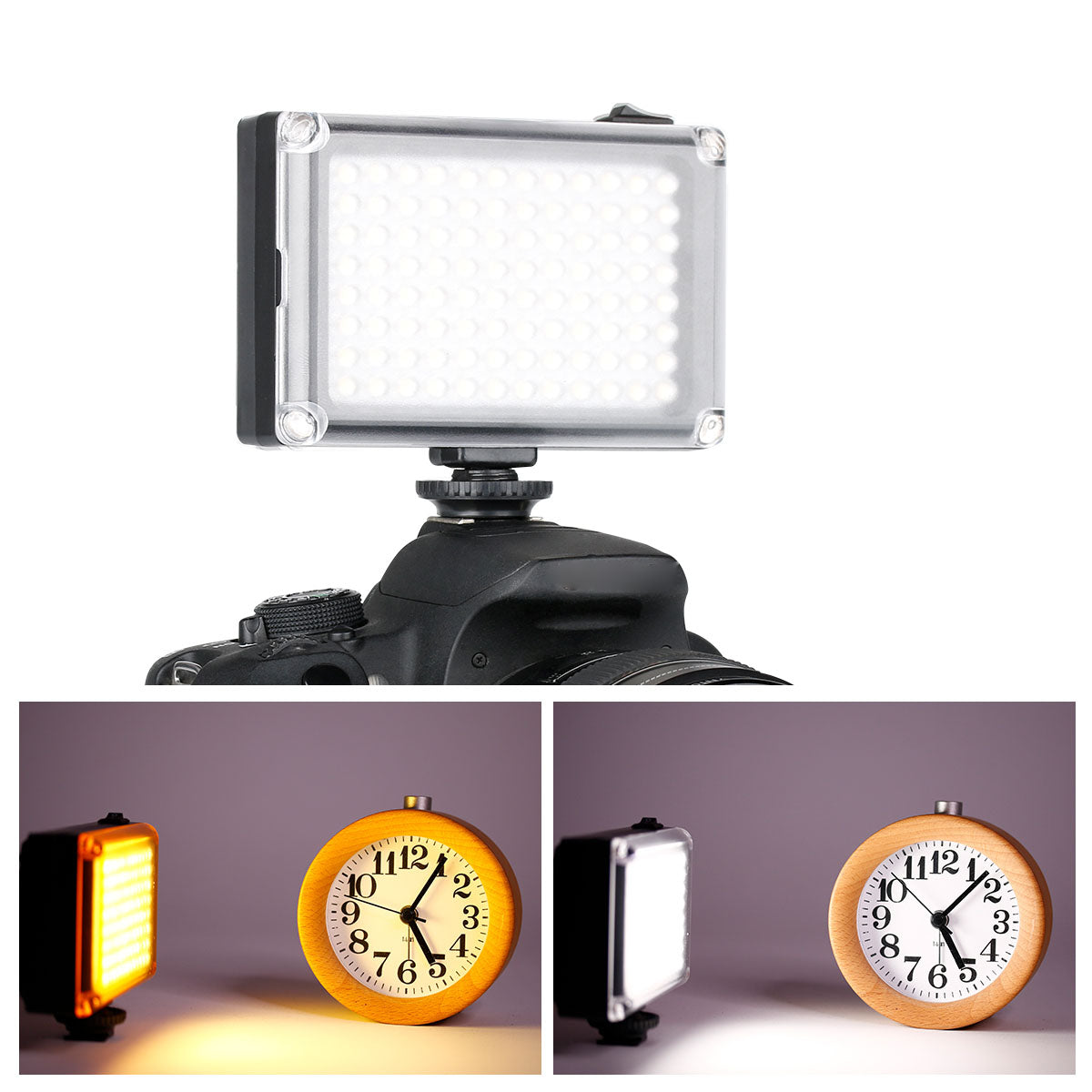Uniqkart 96 LED Video Light Dimmable Bi-color Temperature Photographic Lighting for Youtube Live Streaming