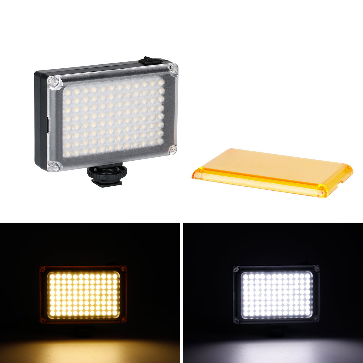Uniqkart 96 LED Video Light Dimmable Bi-color Temperature Photographic Lighting for Youtube Live Streaming