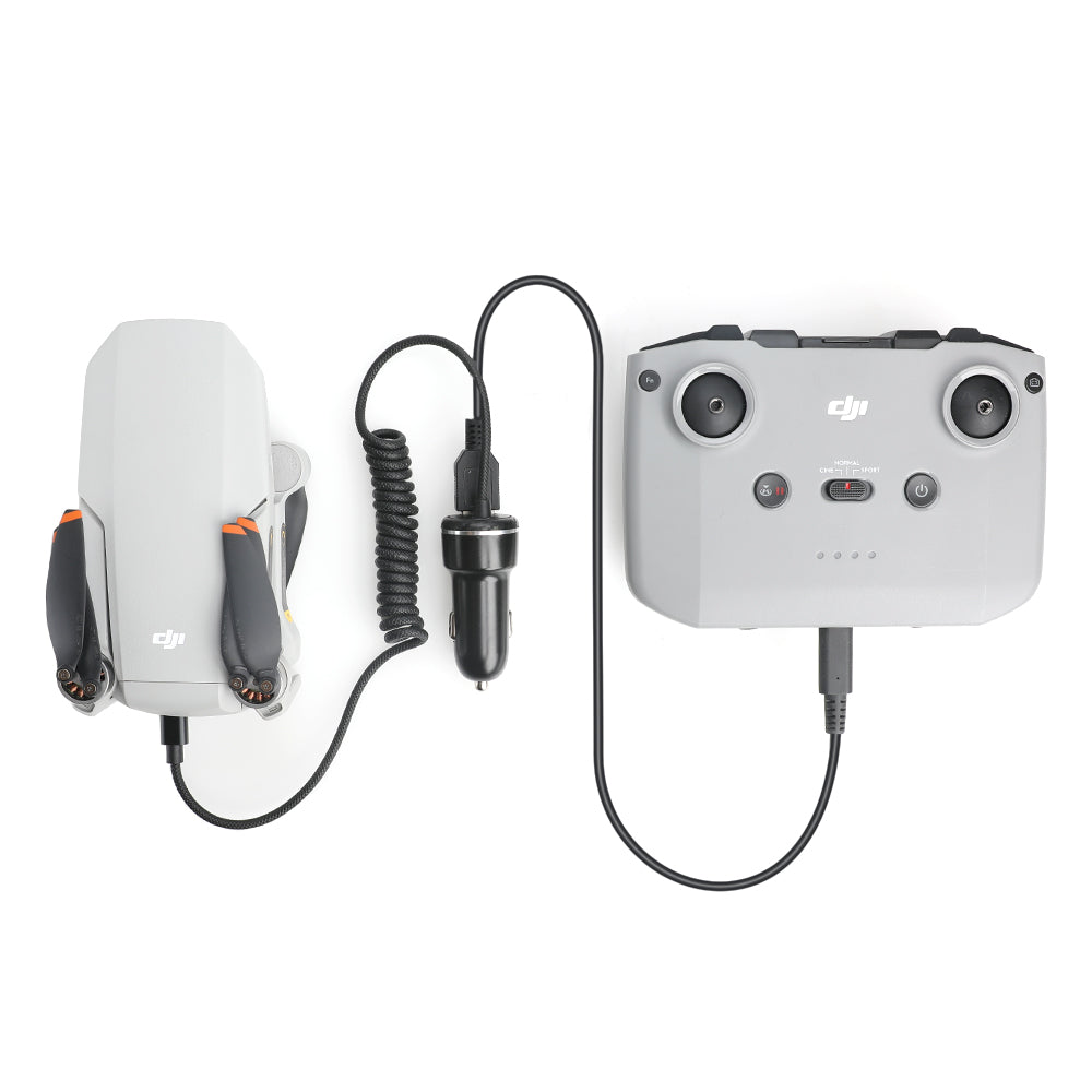 Uniqkart Car Charger for DJI Mavic Mini 2 Drone and Remote Controller