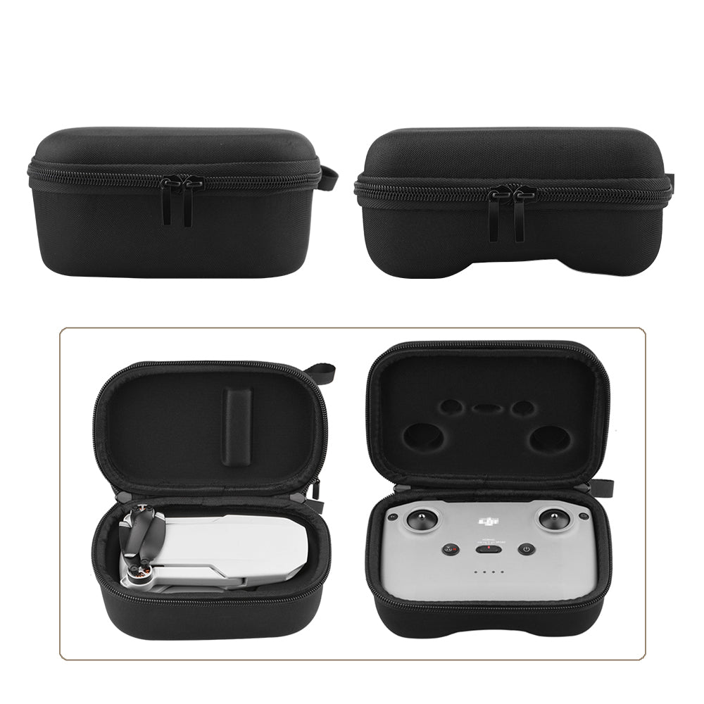 2Pcs/Set Portable Drone + Remote Control Nylon Storage Bag Wear-resistant Mini Carrying Case for DJI Mavic Mini 2