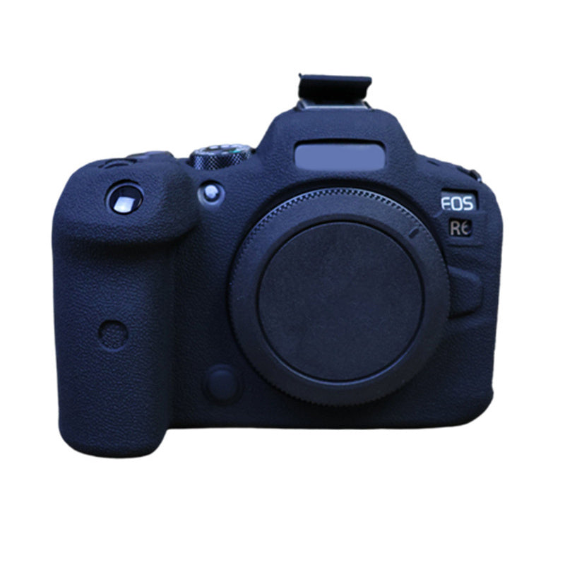 Uniqkart for Canon EOS R6 Mark II Silicone Case Anti-scratch Digital Camera Protective Cover - Black