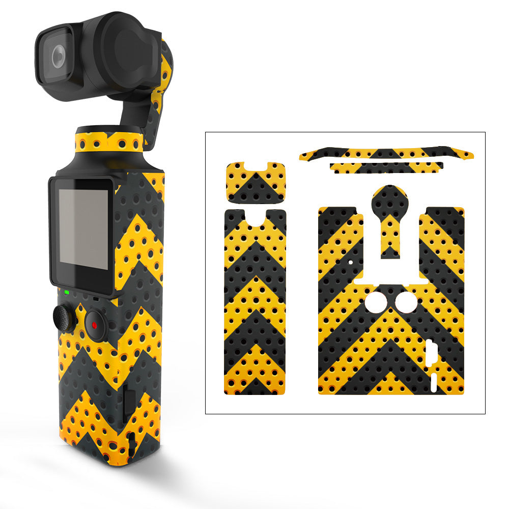 Uniqkart Sticker Set Skin Decor Protective Film for FIMI PALM Pocket Camera - Chevron