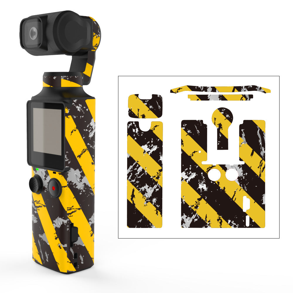 RCSTQ Sticker Set Skin Decor Protective Film for FIMI PALM Pocket Camera - Diagonal Stripes