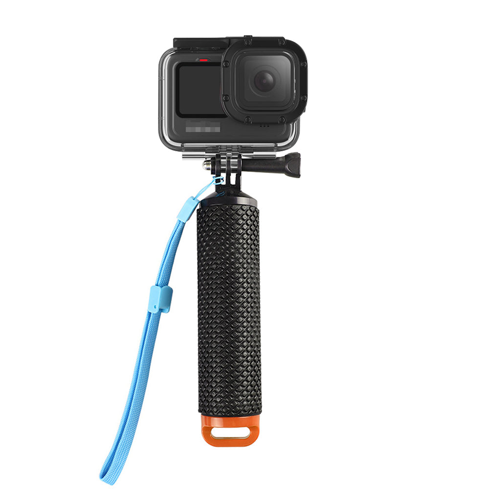 Water Floating Hand Grip Handle Mount Float Accessories for GoPro Hero 9 Action Cameras - Orange