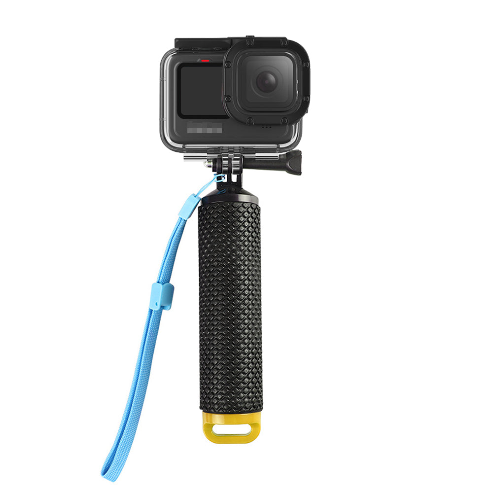 Water Floating Hand Grip Handle Mount Float Accessories for GoPro Hero 9 Action Cameras - Yellow