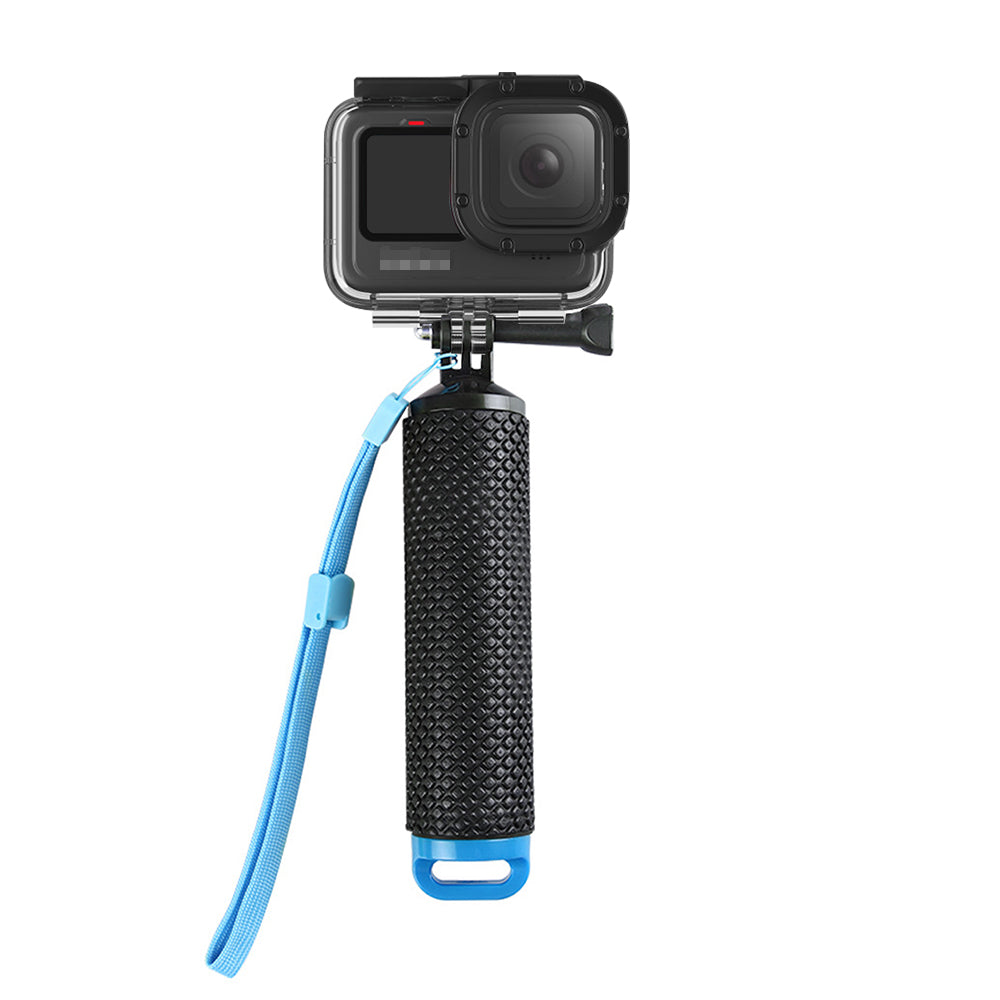 Water Floating Hand Grip Handle Mount Float Accessories for GoPro Hero 9 Action Cameras - Blue