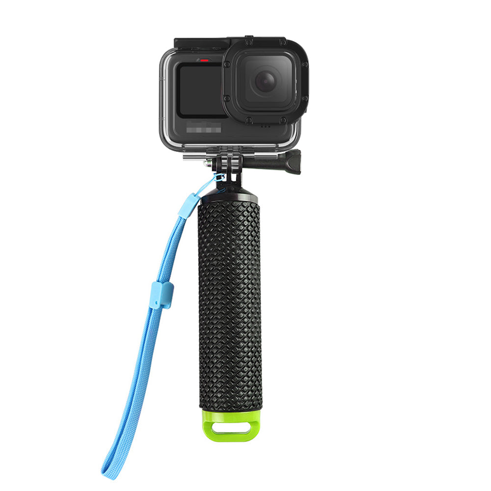 Water Floating Hand Grip Handle Mount Float Accessories for GoPro Hero 9 Action Cameras - Green