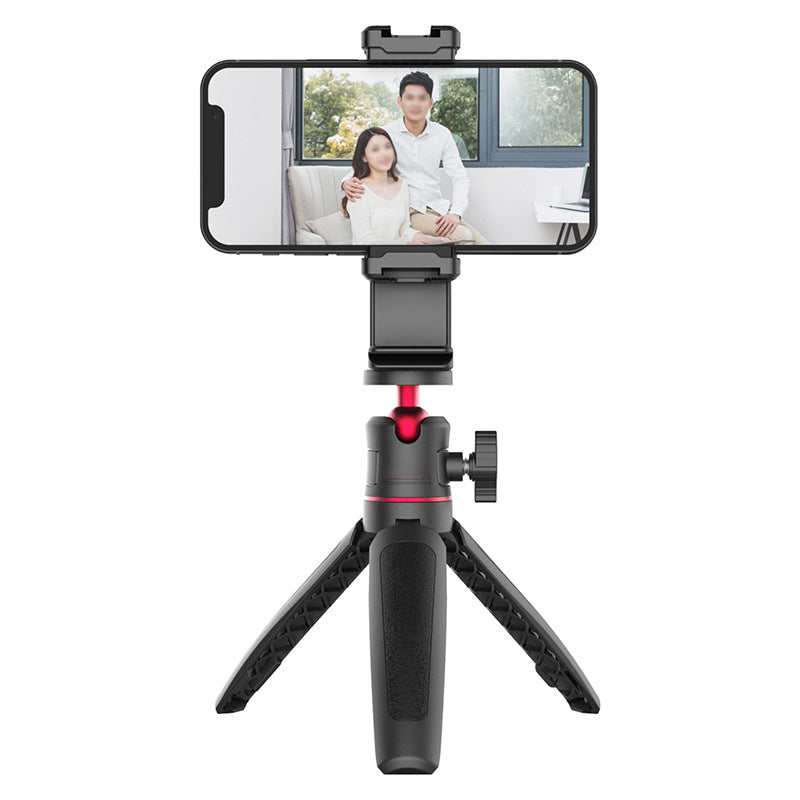UURIG ST-22 Mobile Phone Tripod Mount Adjustable Clamp Mount Adapter with 1/4" Screw and Arca for Photography Live-streaming Selfie Phone Clip Support 360-Degree Rotating
