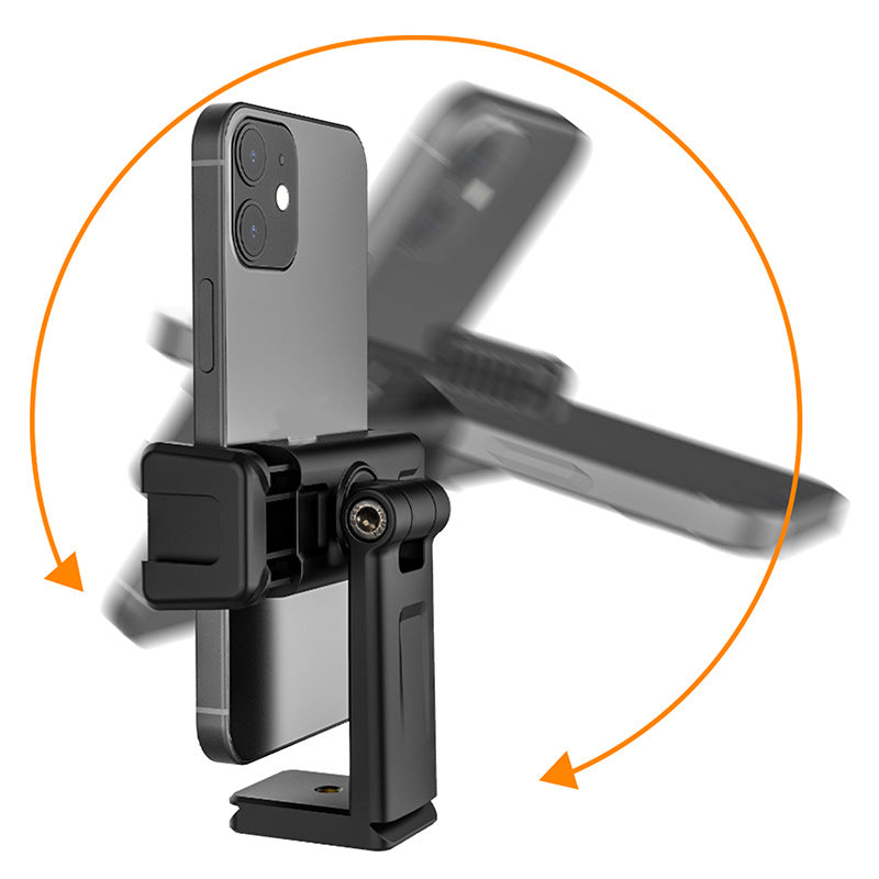 UURIG ST-22 Mobile Phone Tripod Mount Adjustable Clamp Mount Adapter with 1/4" Screw and Arca for Photography Live-streaming Selfie Phone Clip Support 360-Degree Rotating
