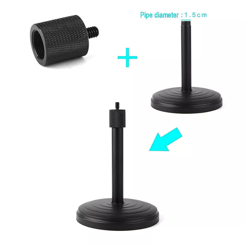 Aluminum Alloy Mic Stand Adapter 5 / 8inch Female to 1 / 4inch Male Screw Adapter Tripod Screw Converter Compatible with Other 1 / 4inch-20 Accessories