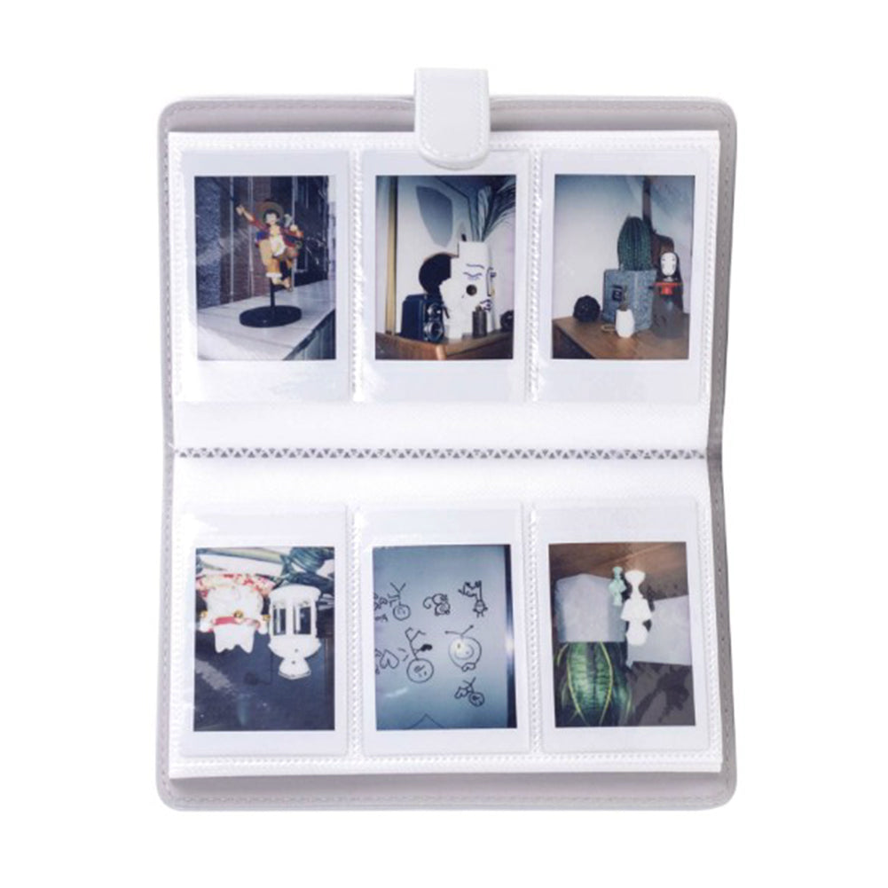 3-inch Mini Photo Album for Fujifilm Instax Mini 11 9 8+ 8 90 70 26 25 7s 50s, 108 Pockets Album PU Leather Photocard Holder Book Photo Card Binder - Green Flowers