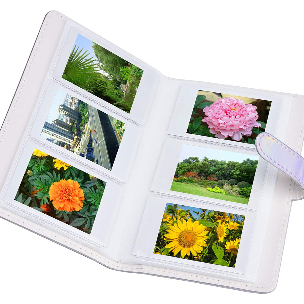 for FujiFilm Instax Mini 12 / 11 / 9 / 8+ / 8 10-in-1 Colorful Bundle Kit Accessories Includes Photo Album, Hang Frames, Border Stickers - Green Flowers