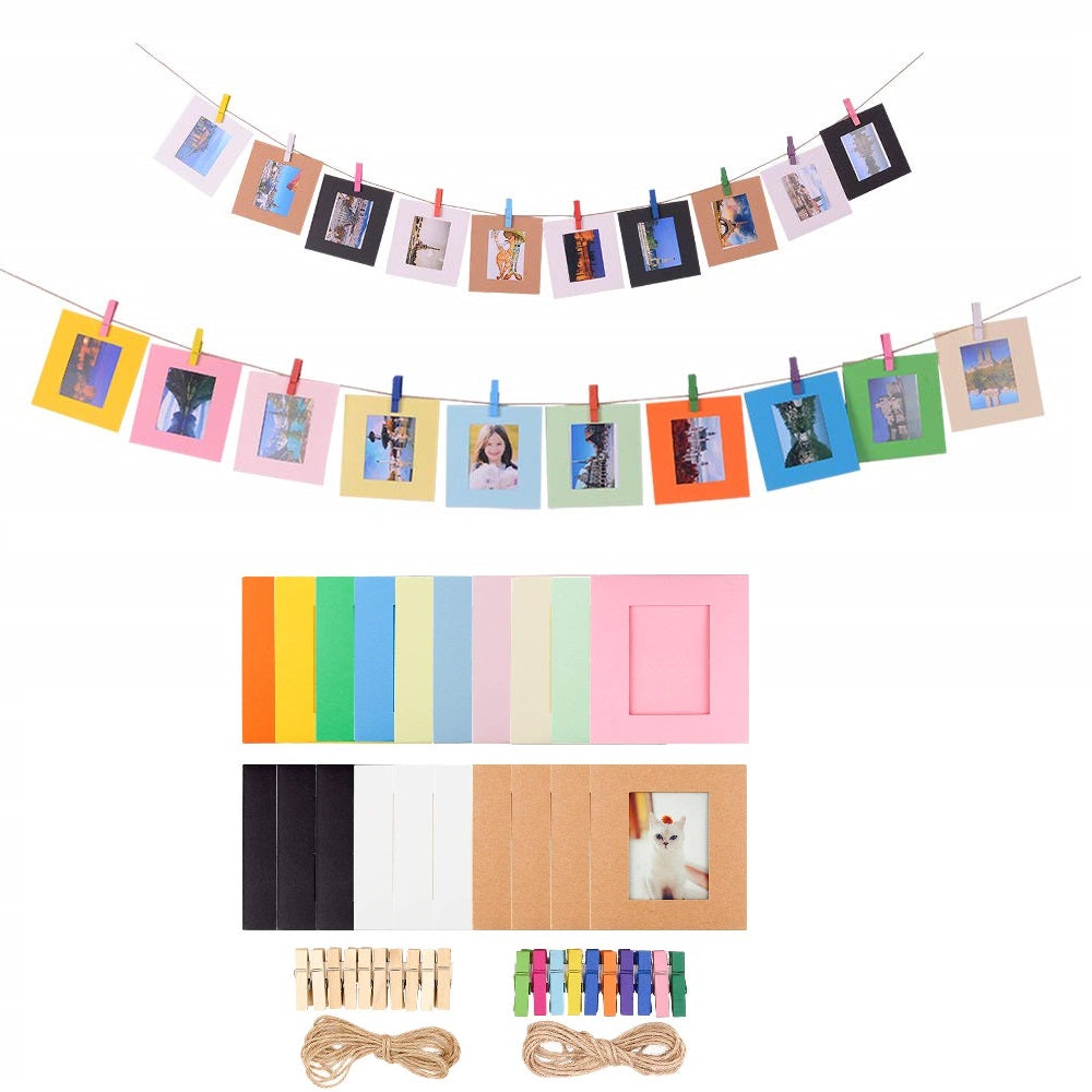 Uniqkart for FujiFilm Instax Mini 12 / 11 / 9 / 8+ / 8 10-in-1 Colorful Bundle Kit Accessories Includes Photo Album, Hang Frames, Border Stickers - Oil Paint
