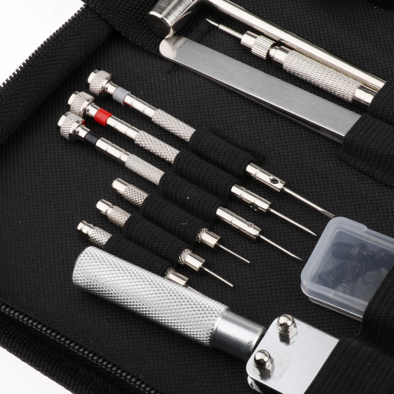 Watch Repair Tools Kit Back Case Opener Screwdriver Case Presser 31pcs