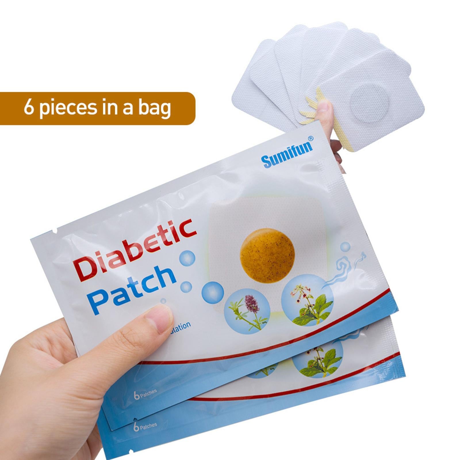 6Pcs Diabetic Patch Stabilize Blood Sugar Balance Glucose Plaster Patch Pads