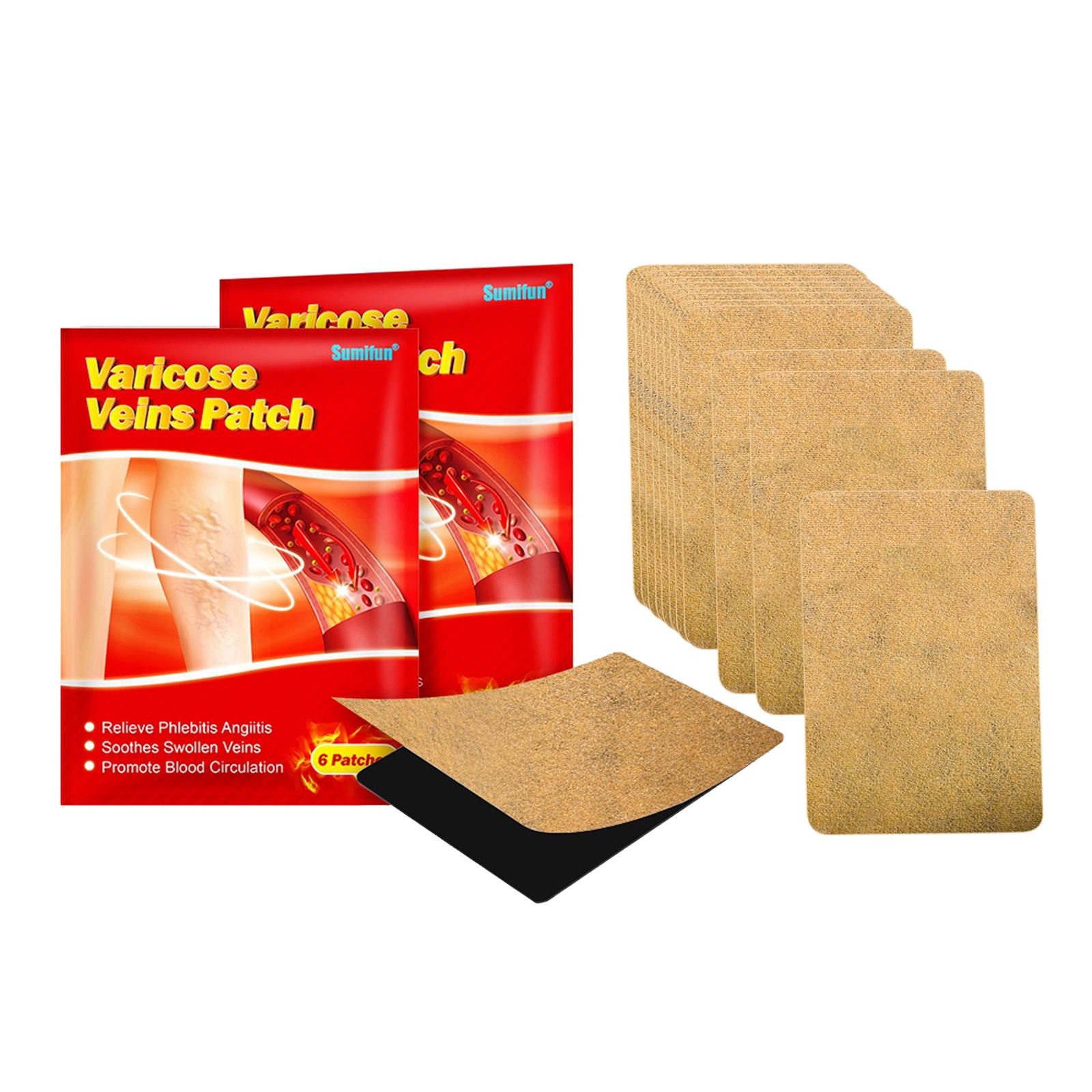 12Pcs Varicose Veins Plaster Phlebitis Patches Plasters Relieving Muscle