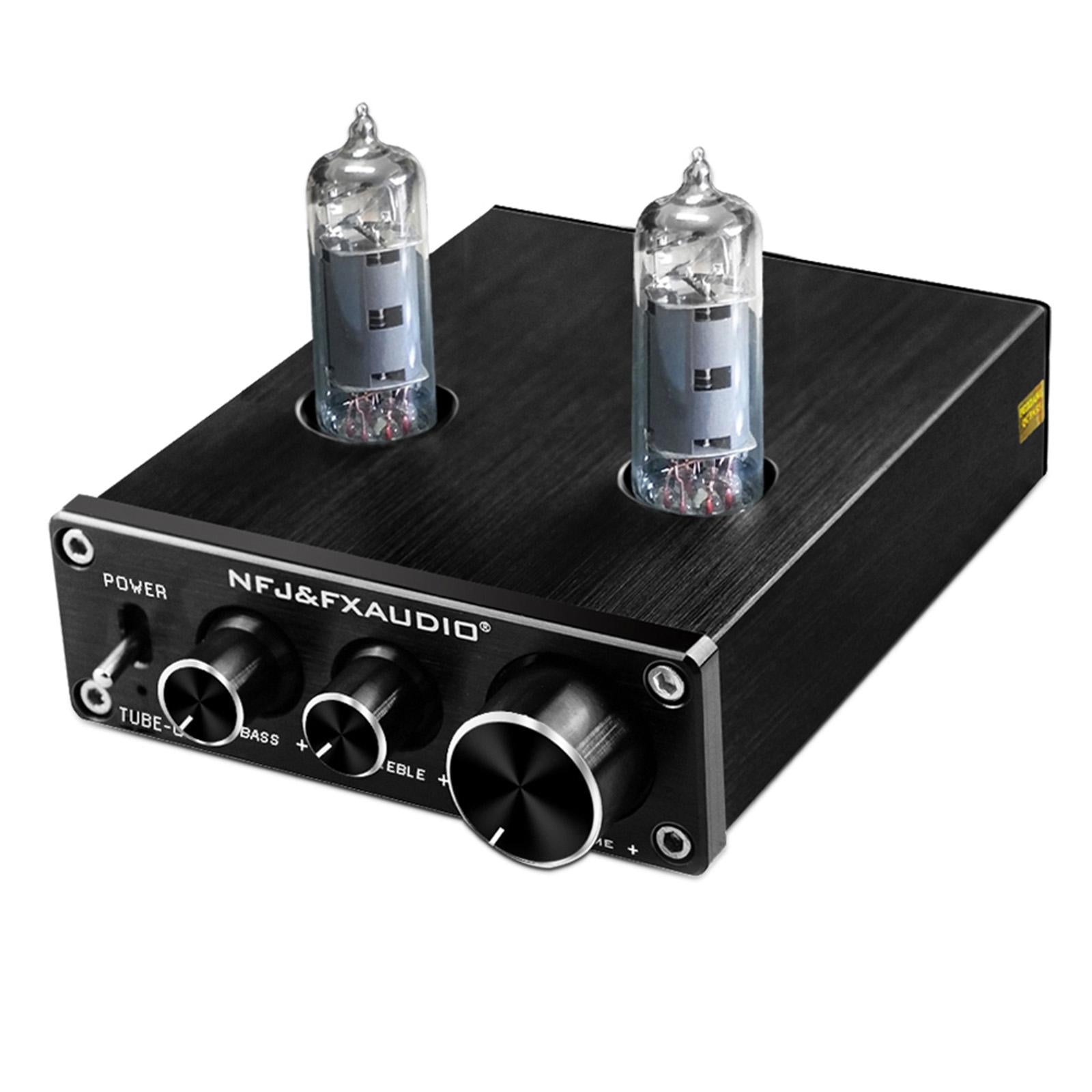 Vacuum Tube Preamplifier 6K4 Mini Electronic for Home Audio Player  Black