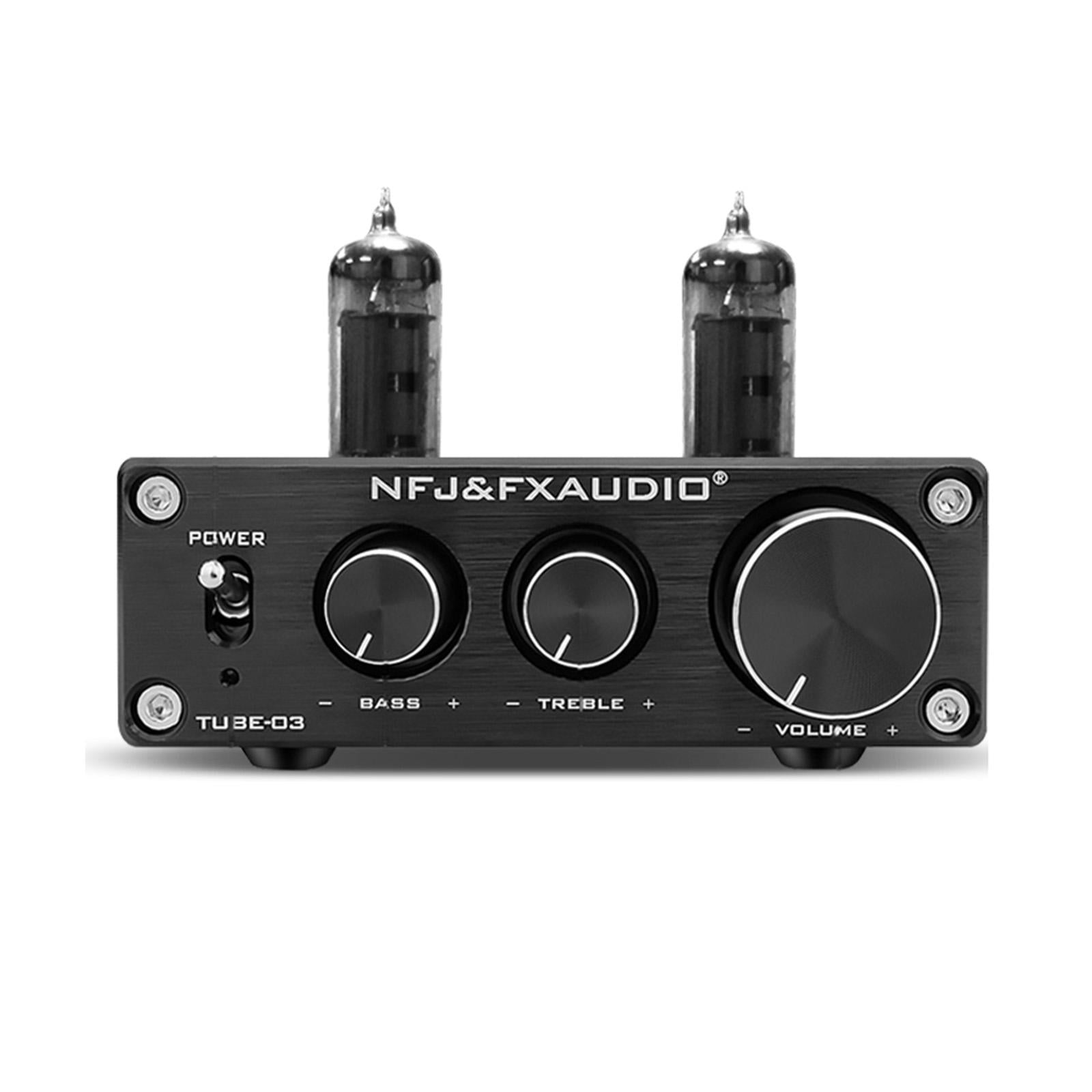 Vacuum Tube Preamplifier 6K4 Mini Electronic for Home Audio Player  Black