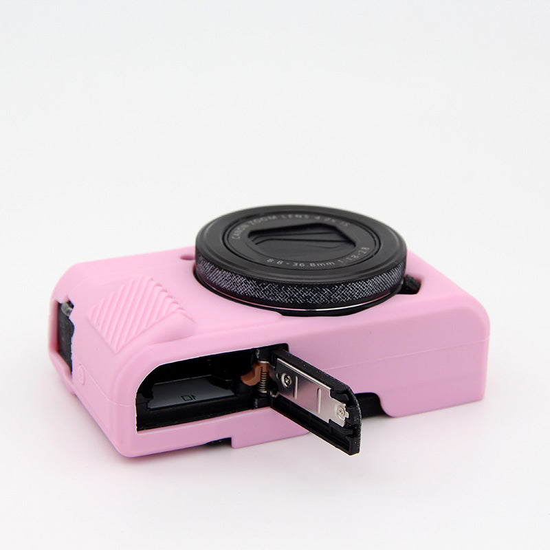 Soft Silicone Protective Camera Case for Canon G7X Mark II - Pink
