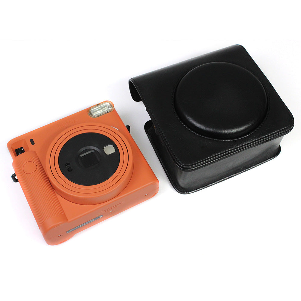 PU Leather Camera Case Cover for Instax Square SQ1 Camera Bag - Black