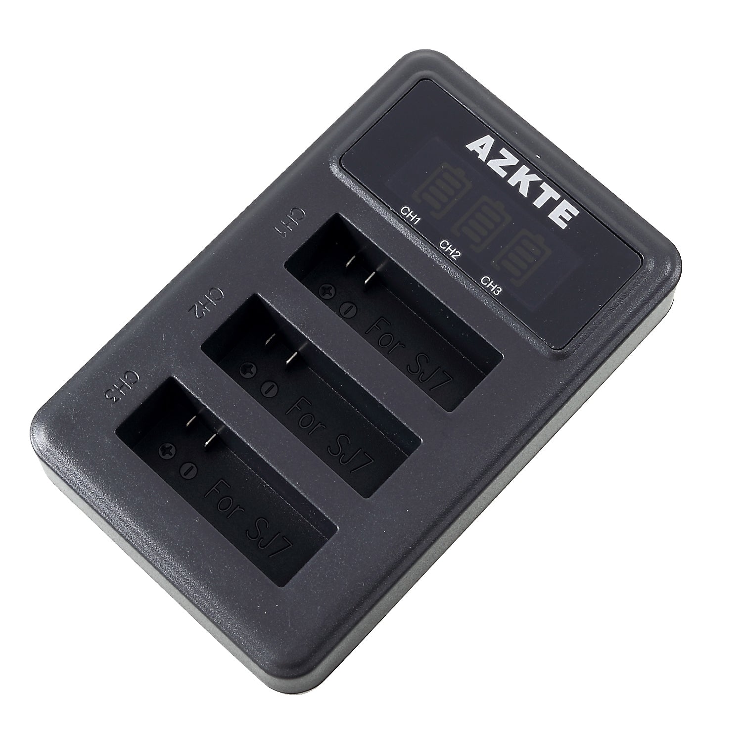 SJ115 for SJCAM SJ7 STAR [3 Channel] Battery Charger with LCD Display