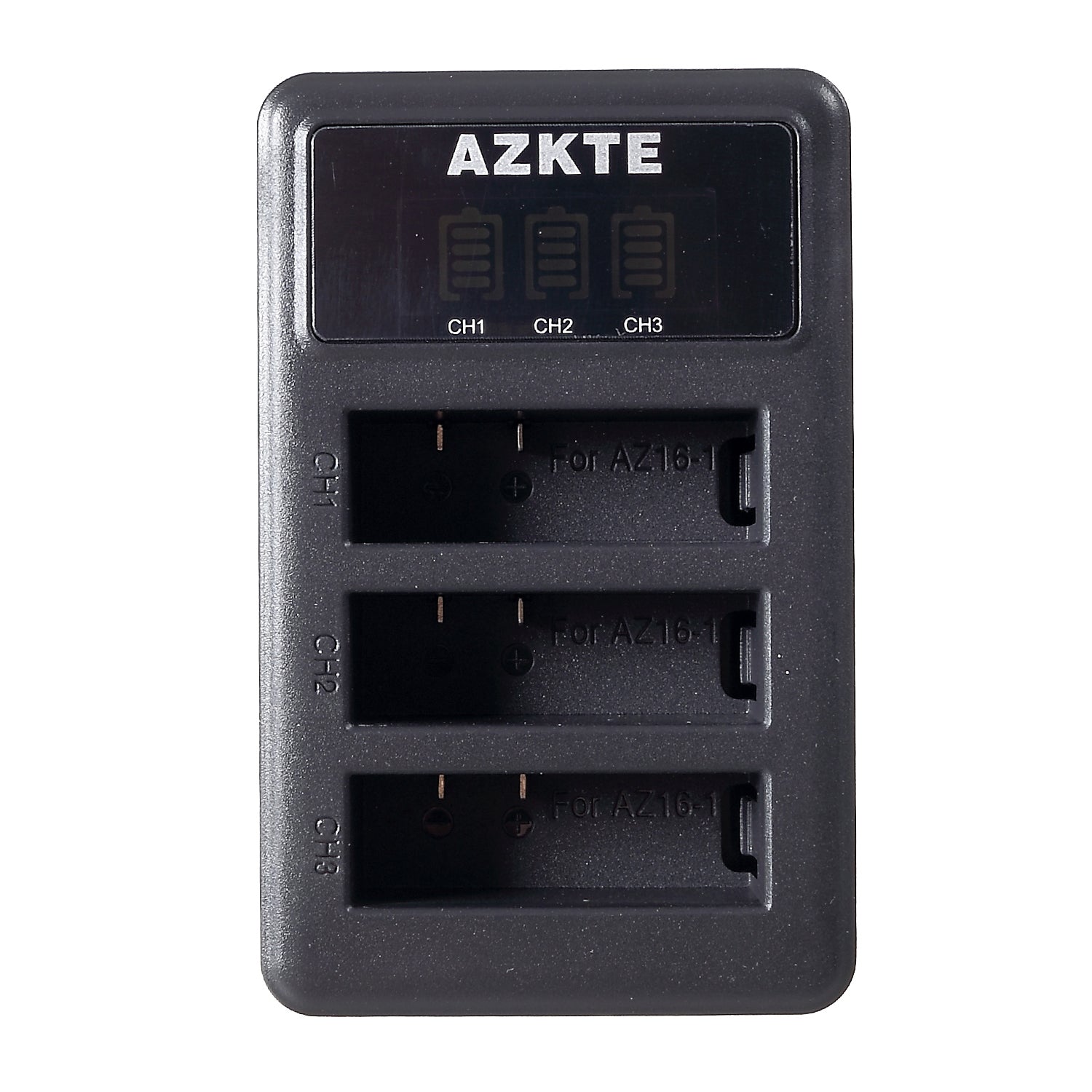 Y2-39 for Xiaoyi II 4K Action Camera 3-port Battery Charger with LCD Display