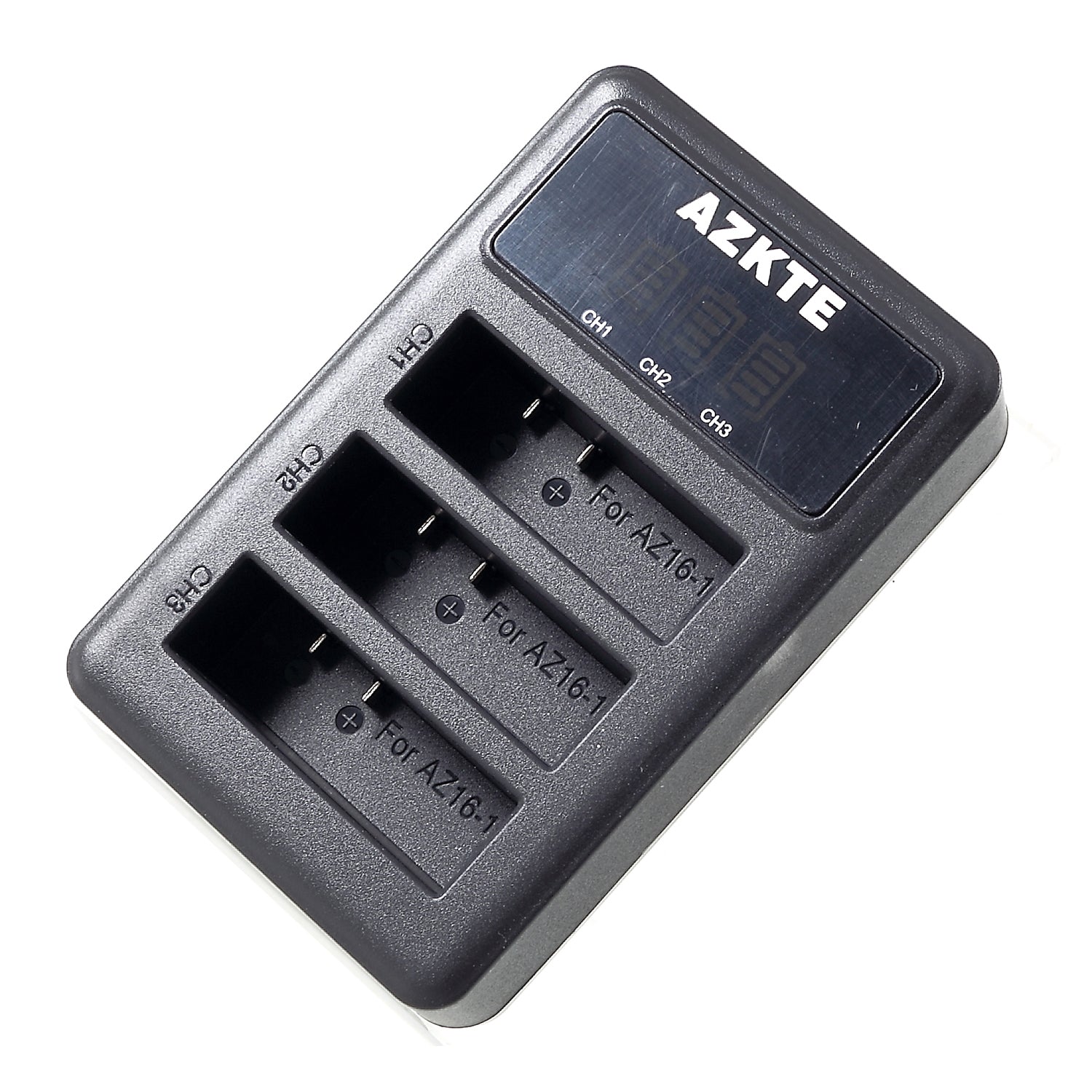 Y2-39 for Xiaoyi II 4K Action Camera 3-port Battery Charger with LCD Display