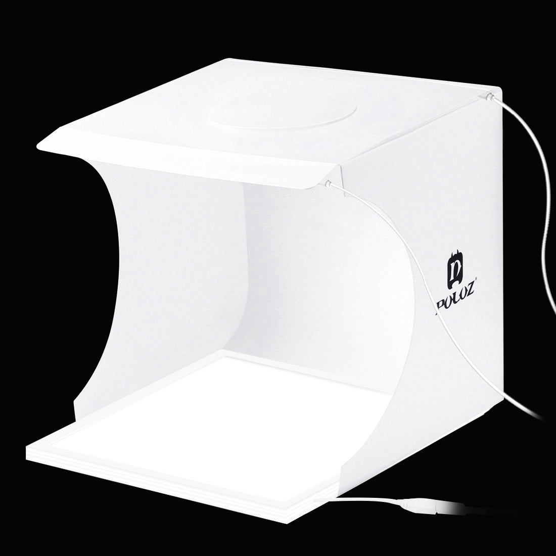 Puluz PU5137 LED Photography Shadowless Bottom Light Lamp Panel Pad + 2LED Panels 20CM Lightbox Photo Studio Shooting Tent Box