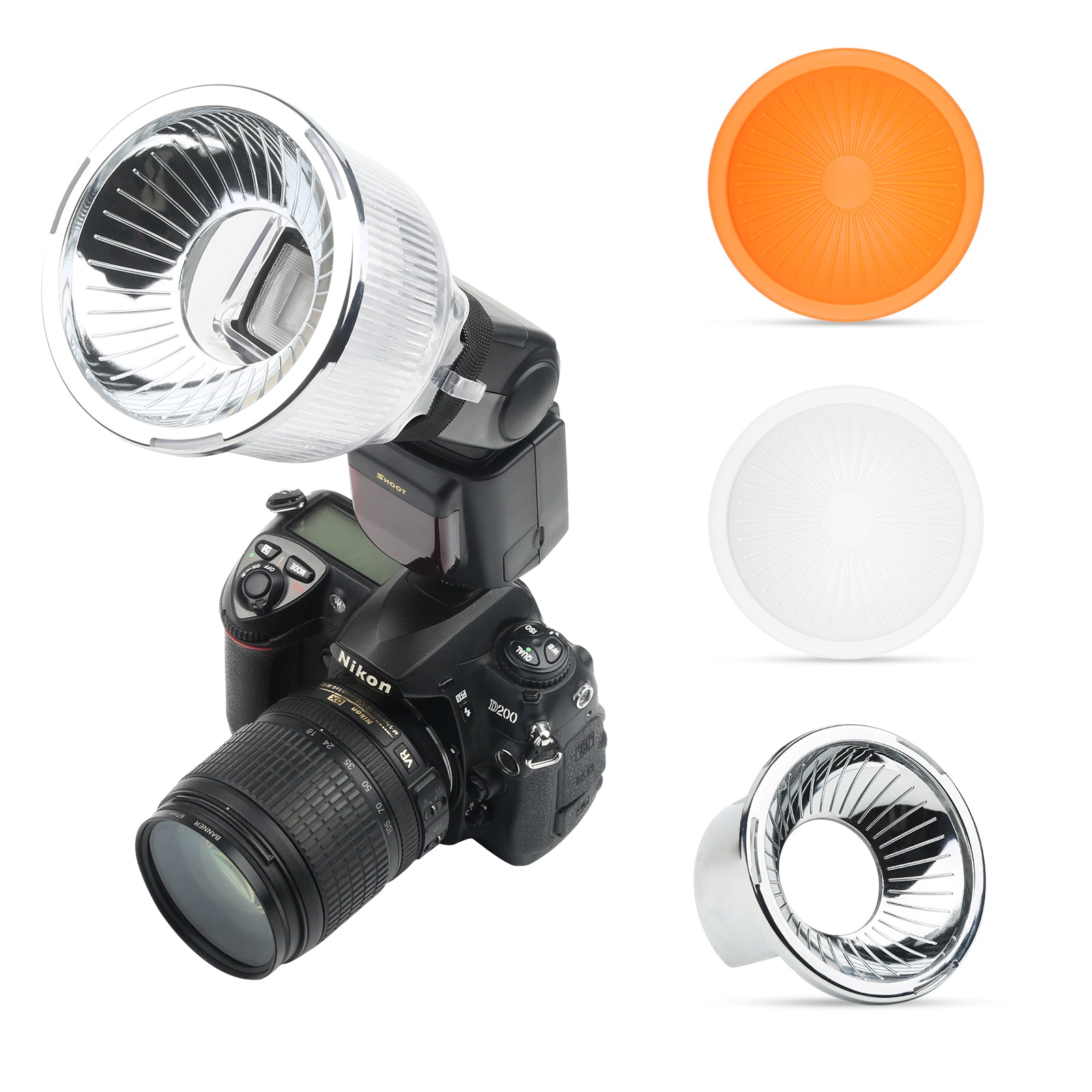 Shoot XT-508 Lambancy Dome Flash Diffuser for Canon Eos 1200D Nikon D3400 D5300 D750 Sony A6000 X3000 DSLR Camera Fotografia Accessory