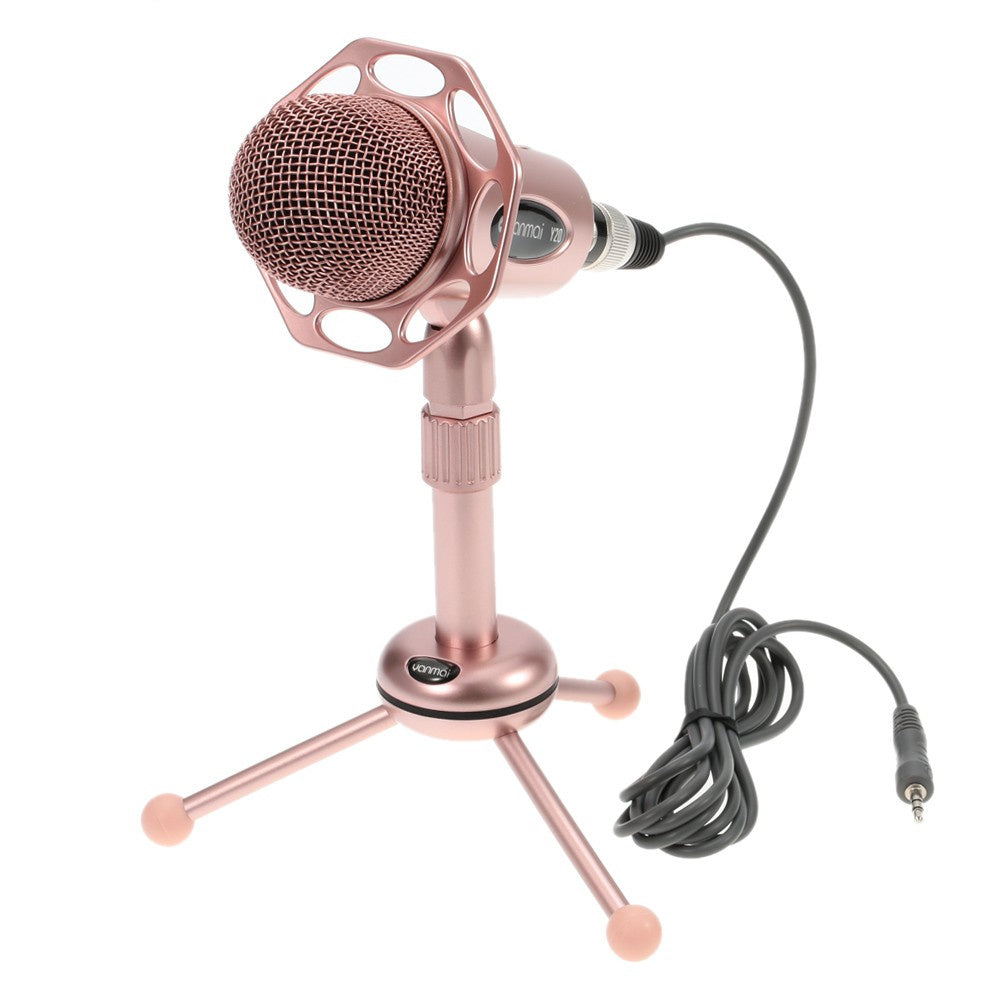 YANMAI Y20 3.5 Stereo Plug Professional Condenser Gaming Microphone with Tripod Stand