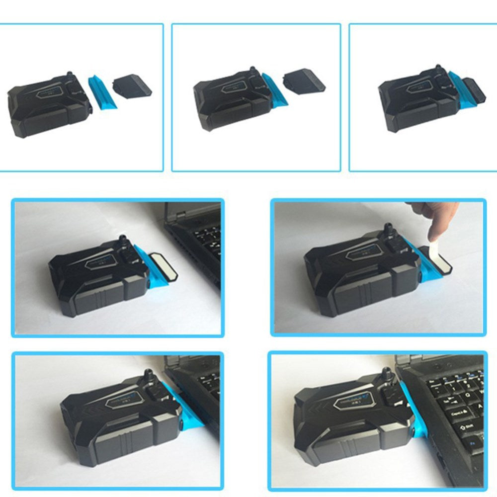 Portable USB Cooler Air External Extracting Cooling Fan Base Radiator for Notebook Laptop