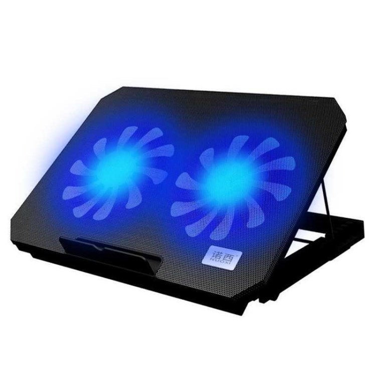 N99 Laptop Cooling Pad with Blue LED Light Notebook Cooler for 14-15.6 inch - Black
