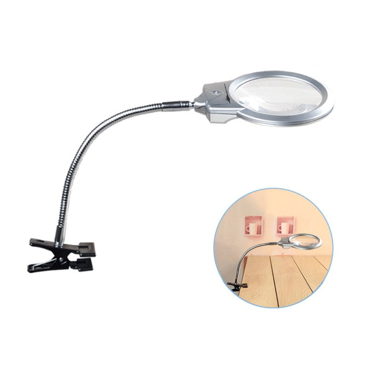 Uniqkart 15122-2B 107mm Big Lens Magnifier Table Lamp Light Magnifier for Watch Repair Jewelry Appraisal
