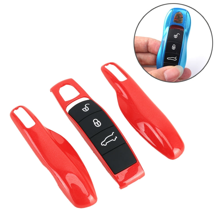 Car Plastic Key Shell Key Case for Porsche (Red)