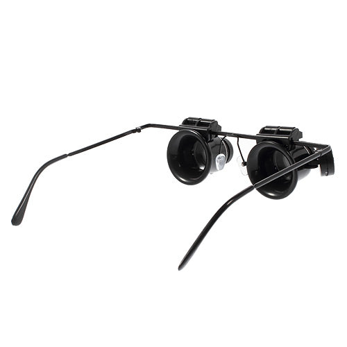 20X Binoculus Magnifier Eyewear Style Watch Repair Loupe with LED Light 9892A-II