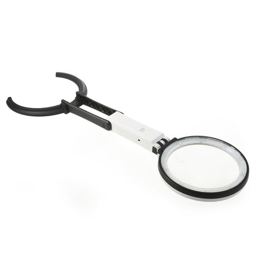 2 x 120mm Foldable Desk-type Handheld 10 LED Lighted Lamp Magnifier