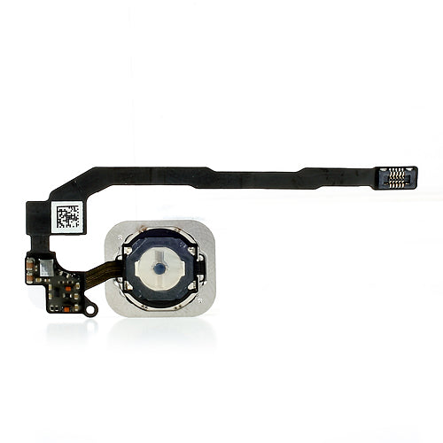 White Home Button with PCB Membrane Flex Cable Part for iPhone 5s (OEM)