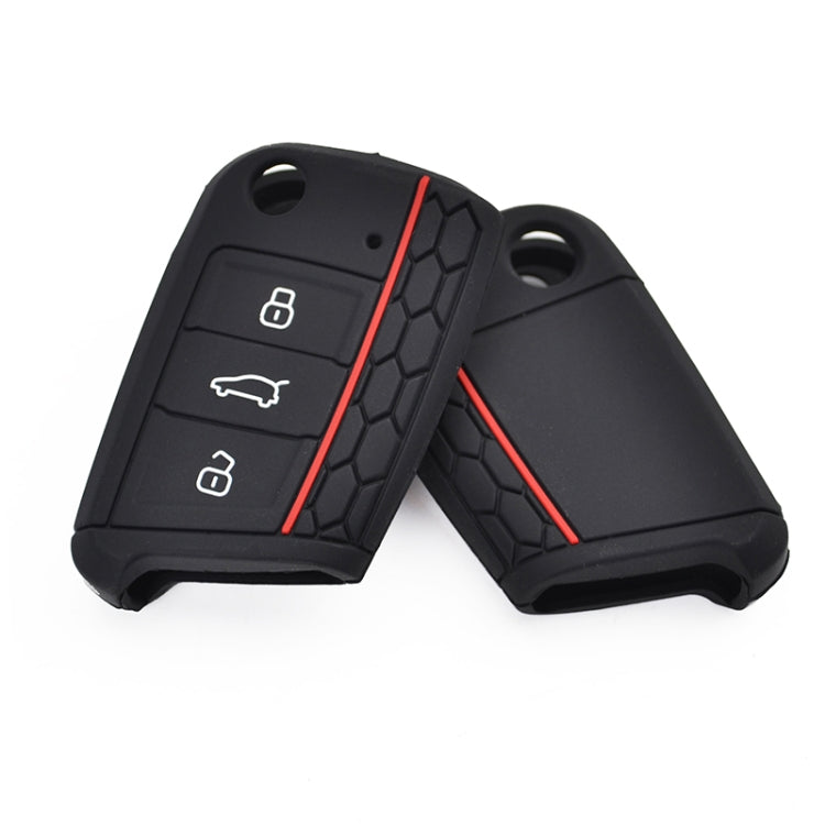 Silicone Key Case Cover for Volkswagen Polo Golf 7/ Skoda