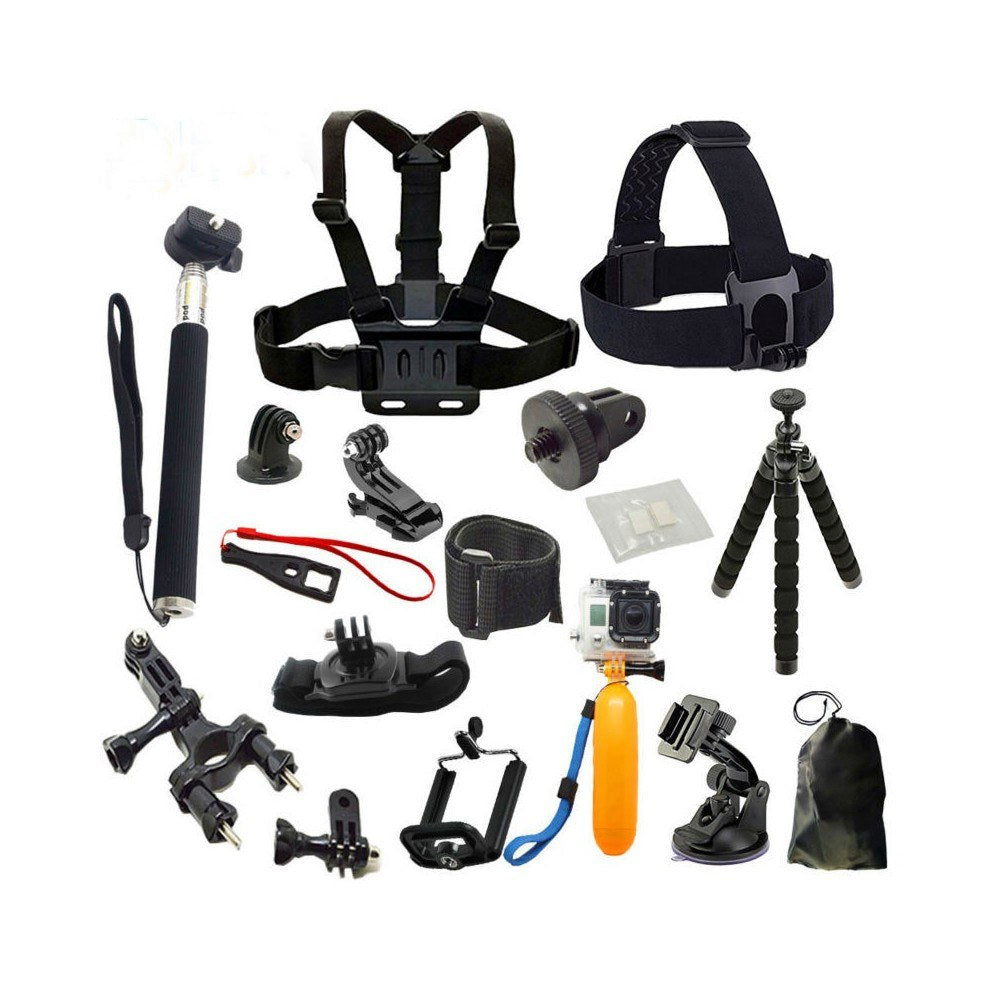 21pcs Action Camera Accessories Cam Tools for Outdoor Photography Cameras Protection Tool