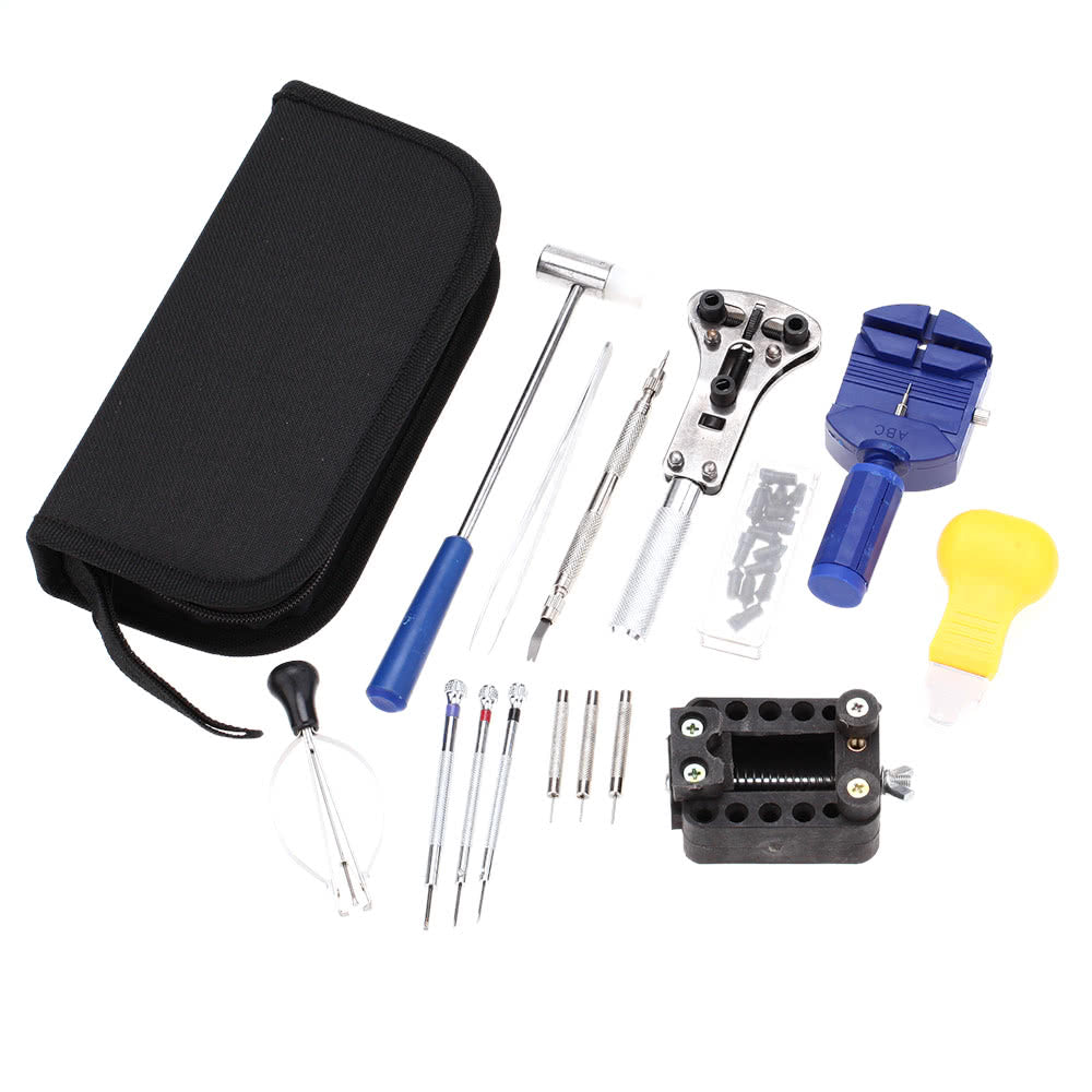 14PCS Watch Repair Tool Kit Link Remover Spring Bar Case Opener Tool