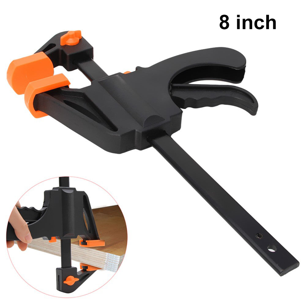 8 Inch Woodworking Bar Fast F Clamping Grip Quick Ratchet Release Squeeze Carpentry Wood Trigger Clamps Plate Hand Ratchet Bar Tool Clip