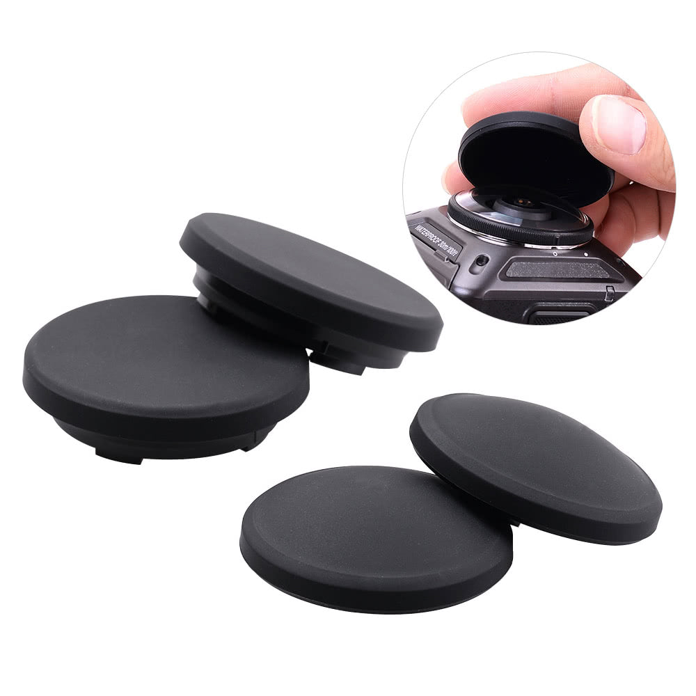 Protective Silicone Lens Cap + Underwater Diving Lens Cap for Nikon KeyMission 360 Camera