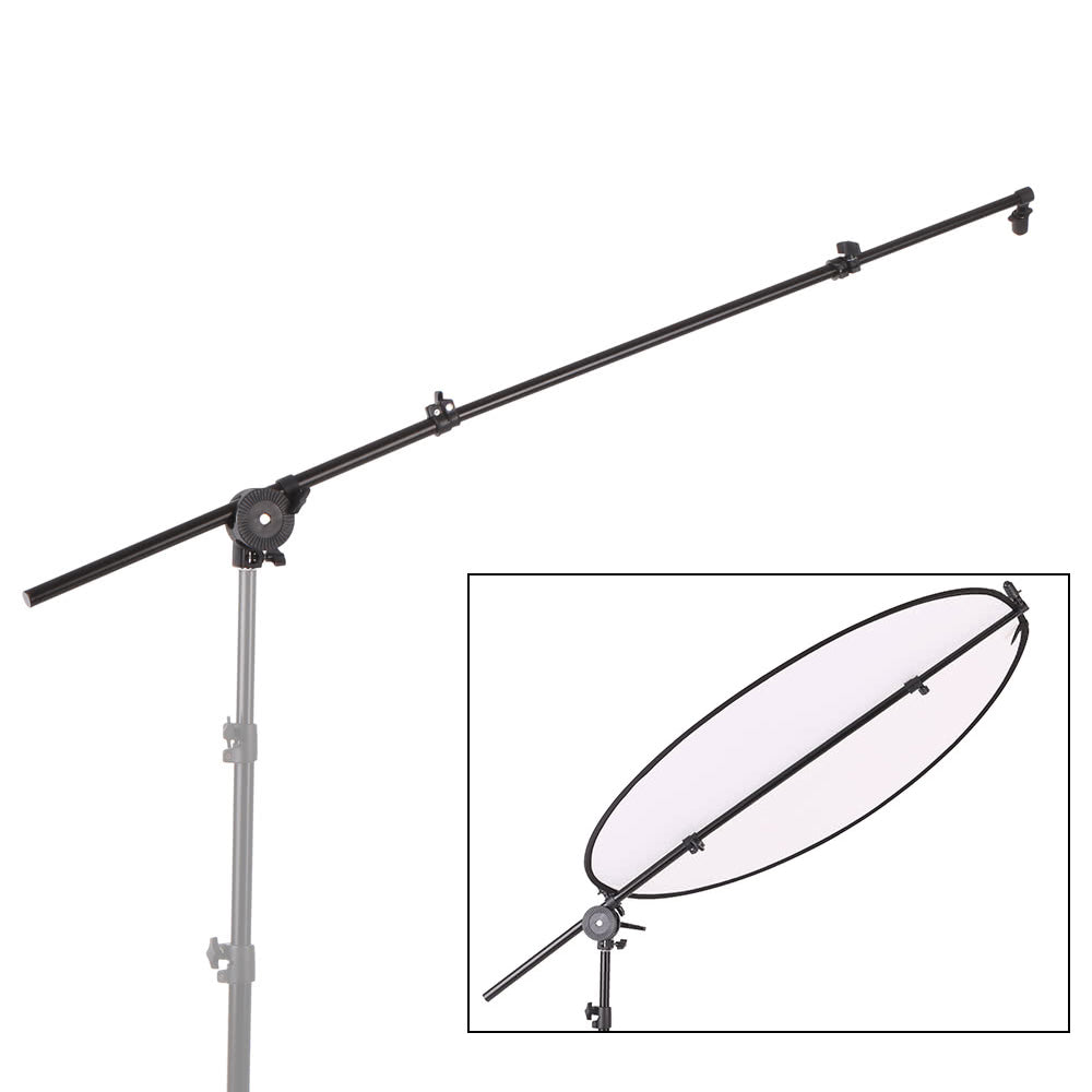 Extendable Studio Photography Reflector Diffuser Holder Arm Support (66cm - 175cm)