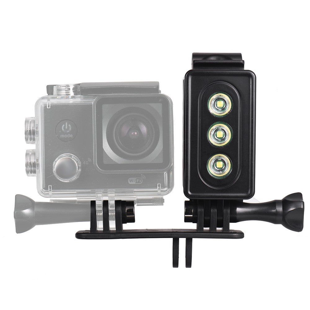 300lm 3 Lighting Modes 30m Camera LED Diving Light Underwater Lamp Waterproof