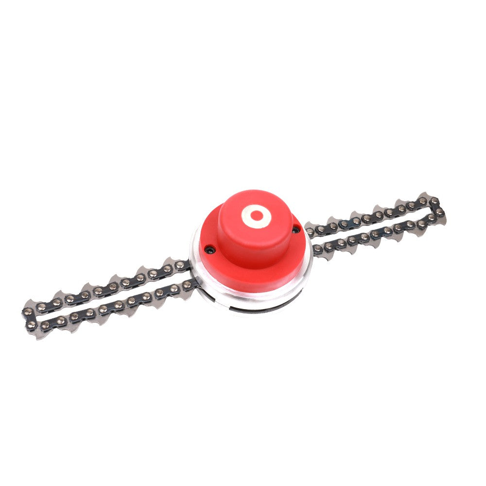 Chain Trimmer Head for Grass Cutter Lawn Mower Garden Tool Accessory - Red
