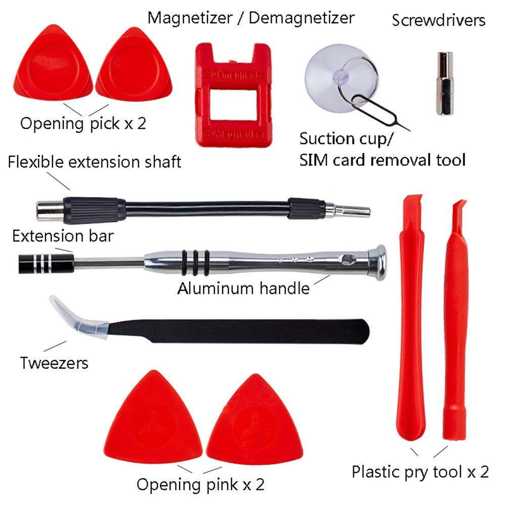 Magnetic Screwdriver Set CR-V Bits Mobile Phone Repair Tool Kit 112pcs Screwdriver Set Multi-functional DIY Repair Tool Kit for Repairing Phone Tablet Watch Camera