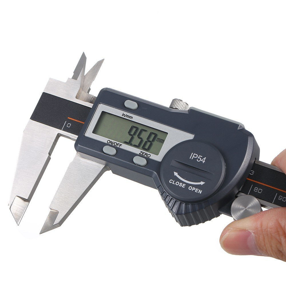 Digital Stainless Steel Caliper mm/inch LCD Display Vernier Caliper IP54  Waterproof - 0-300mm