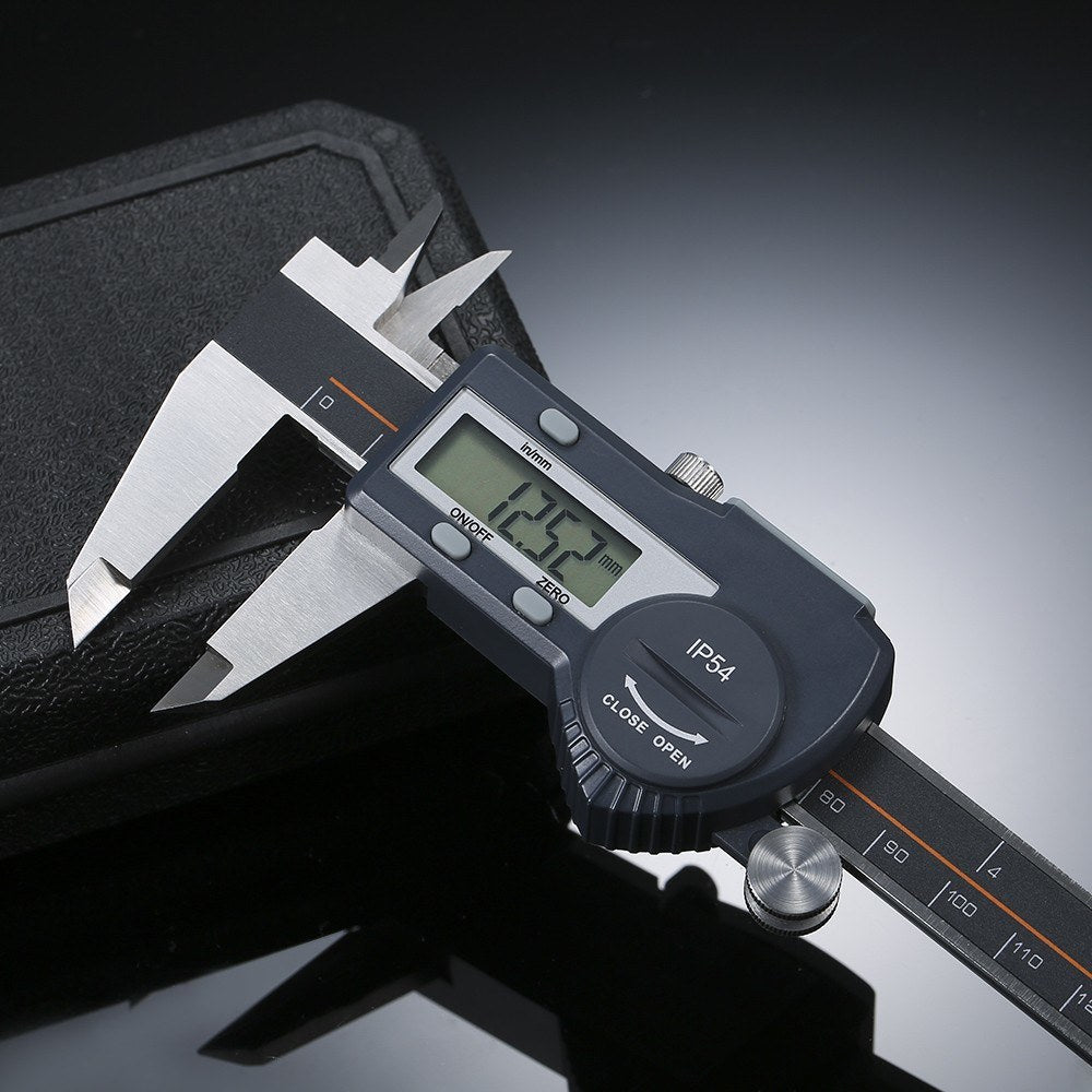 Digital Stainless Steel Caliper mm/inch LCD Display Vernier Caliper IP54  Waterproof - 0-300mm